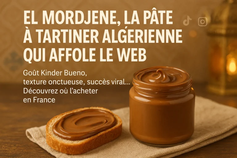 El Mordjene pâte à tartiner algérienne au goût Kinder Bueno – en vente en France