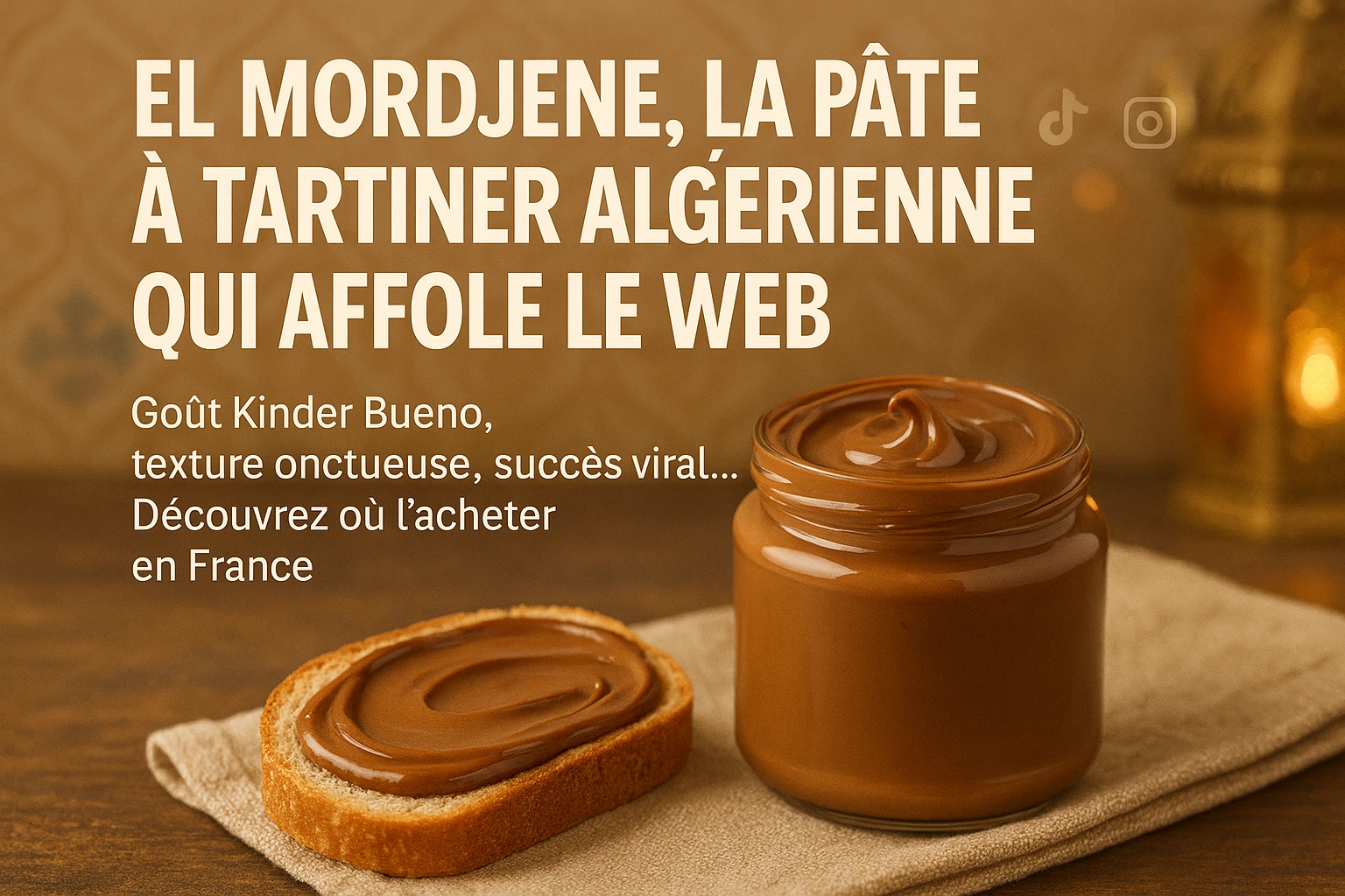 El Mordjene pâte à tartiner algérienne au goût Kinder Bueno – en vente en France