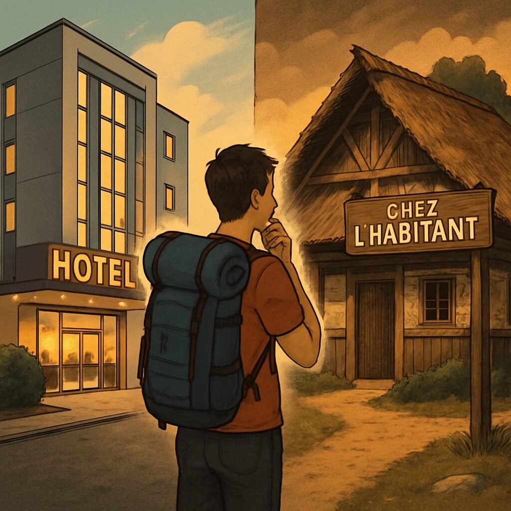 découvrez quel type d'hébergement choisir entre dormir chez l'habitant ou à l'hôtel en fonction de votre profil de voyageur pour un séjour adapté à vos envies et besoins.