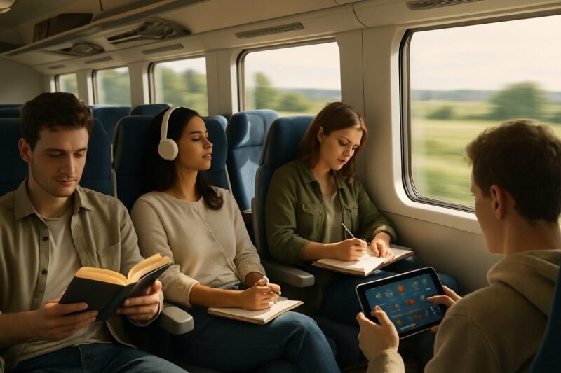 découvrez des astuces et activités pratiques pour occuper votre temps et éviter l'ennui lors d’un long trajet en train.