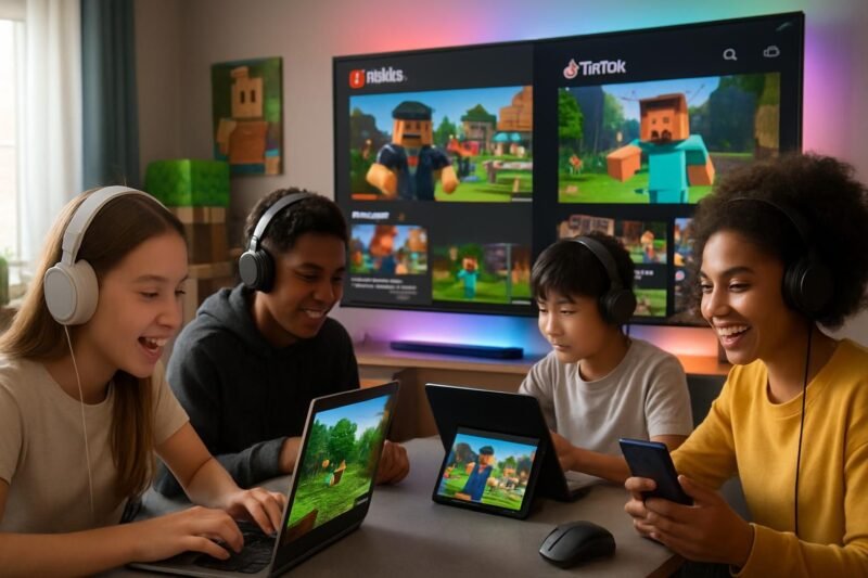 découvrez pourquoi des jeux comme roblox et minecraft dominent youtube et tiktok en 2026, grâce à leur créativité, communauté active et contenu viral.