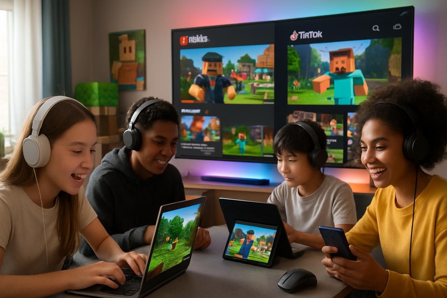découvrez pourquoi des jeux comme roblox et minecraft dominent youtube et tiktok en 2026, grâce à leur créativité, communauté active et contenu viral.