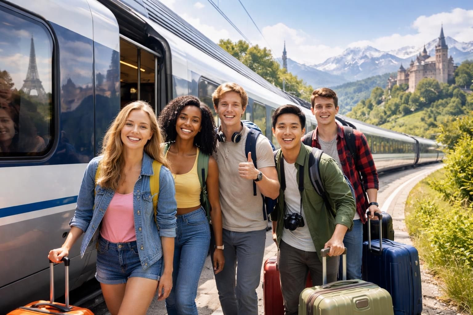 l'union européenne propose 40 000 passes gratuits pour permettre aux jeunes de 18 ans de voyager en train à travers 33 pays, favorisant la découverte et la mobilité en europe.
